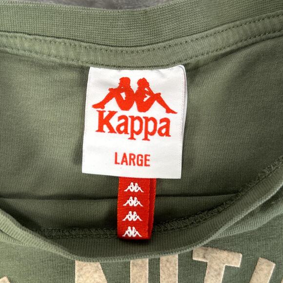 Kappa Shirt Mens Size Large Green Red Short Sleeve - Picture 3 of 6